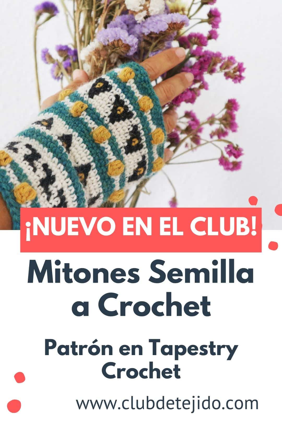 mitones a crochet sin dedos