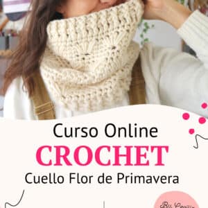 Curso de Crochet Online gratis Cuello Flor de Primavera en Club de Tejido