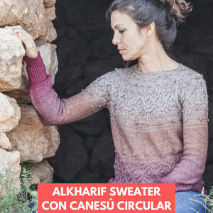 sweater con canesú circular alkharif