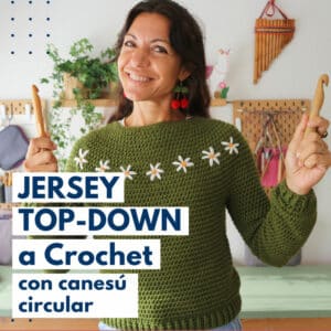 jersey top down crochet