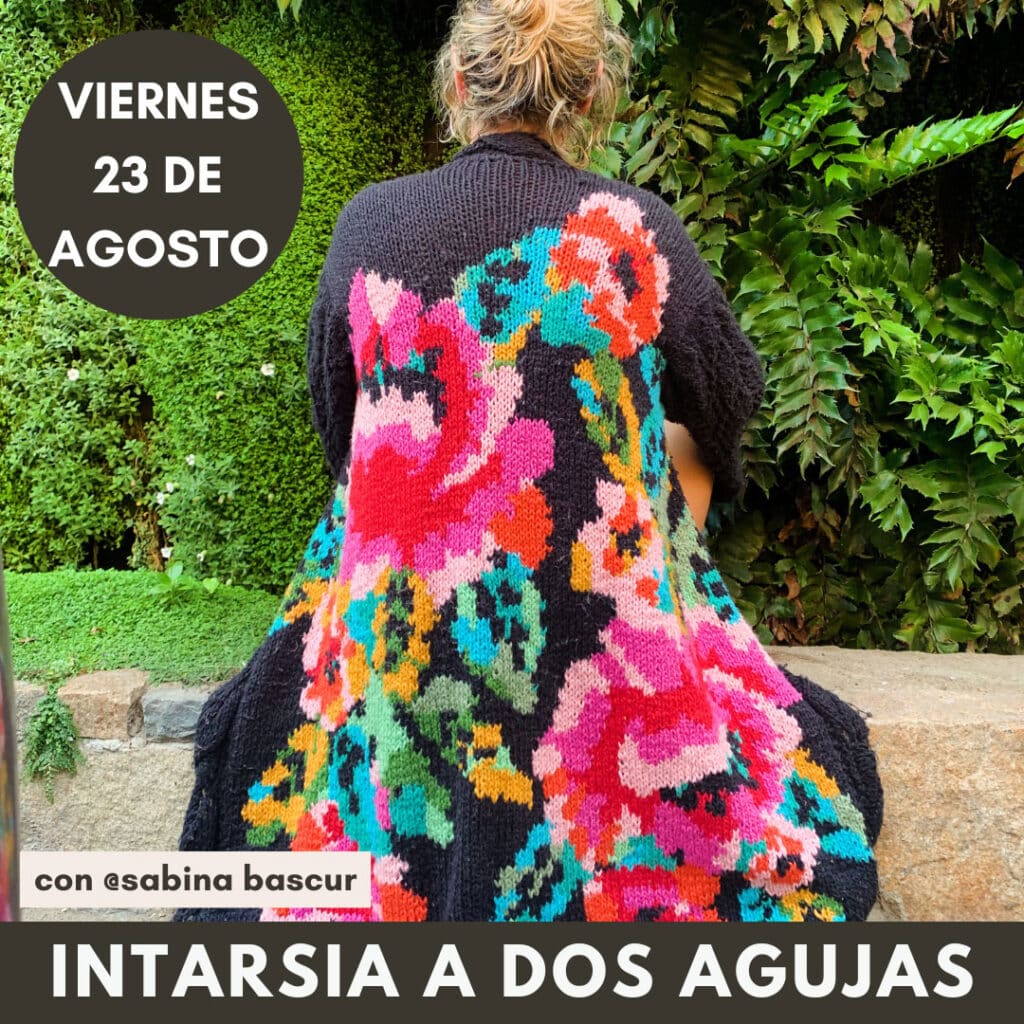 intarsia dos agujas