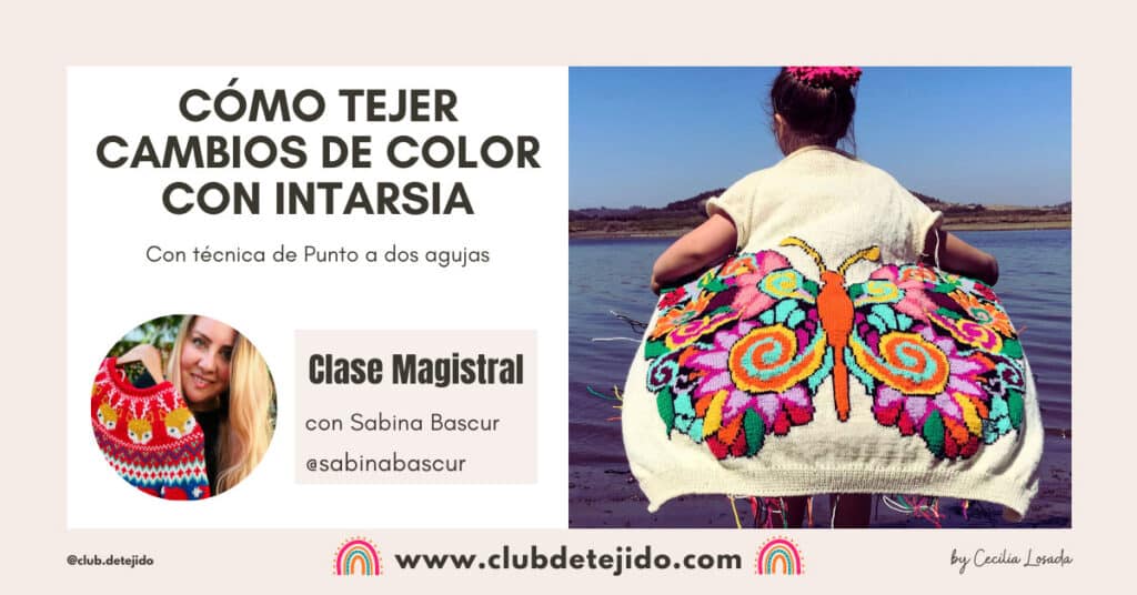 intarsia dos agujas