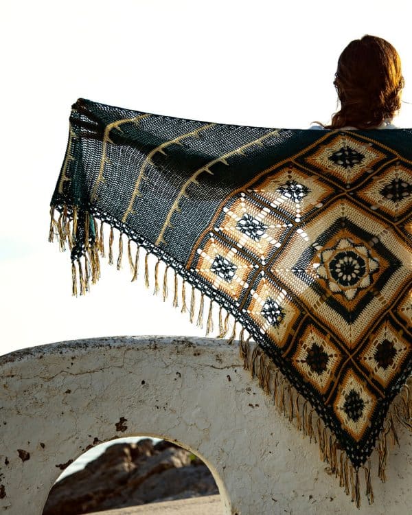 Patrón Chal Maracatú diseño en ganchillo - Mistery CAL 2024 // Maracatú Shawl Crochet Pattern Design - Imagen 11