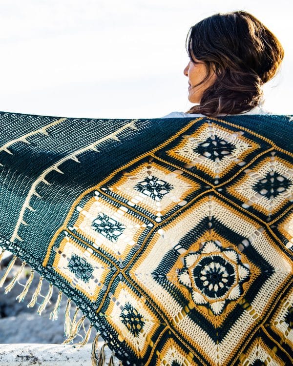 Patrón Chal Maracatú diseño en ganchillo - Mistery CAL 2024 // Maracatú Shawl Crochet Pattern Design - Imagen 12