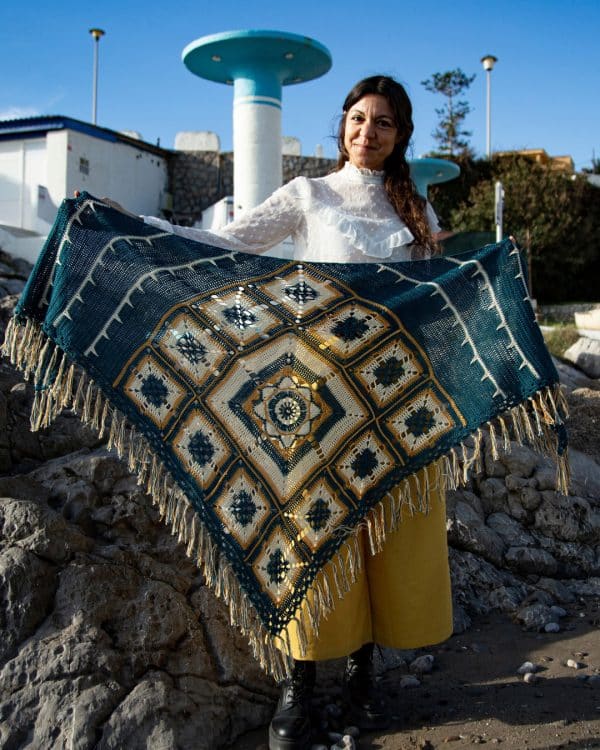 Patrón Chal Maracatú diseño en ganchillo - Mistery CAL 2024 // Maracatú Shawl Crochet Pattern Design - Imagen 3