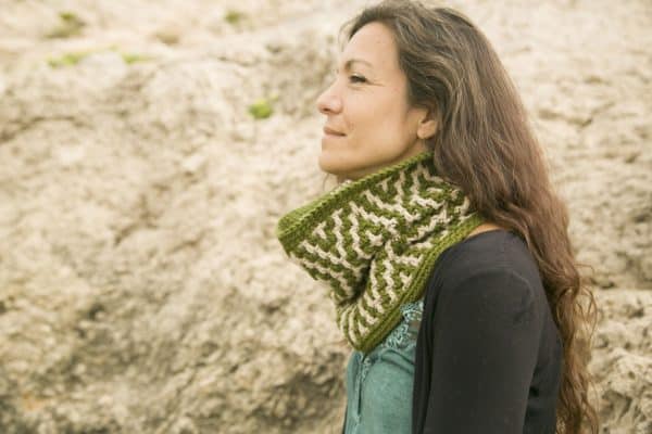 Patrón Cuello Pampa Mosaic Crochet // Crochet Pattern Pampa Cowl with Mosaic Crochet - Imagen 2