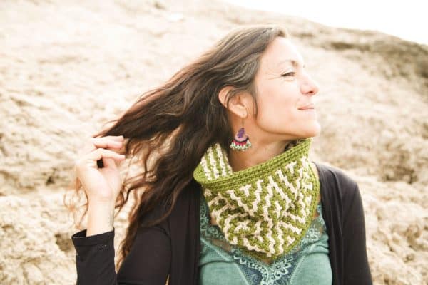 Patrón Cuello Pampa Mosaic Crochet // Crochet Pattern Pampa Cowl with Mosaic Crochet - Imagen 7