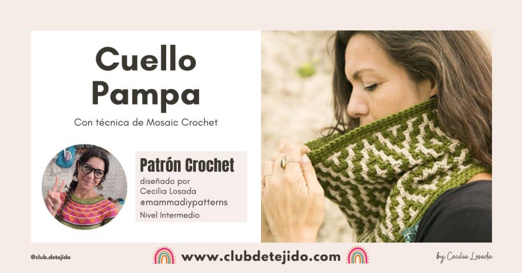 cuello pampa mosaic crochet