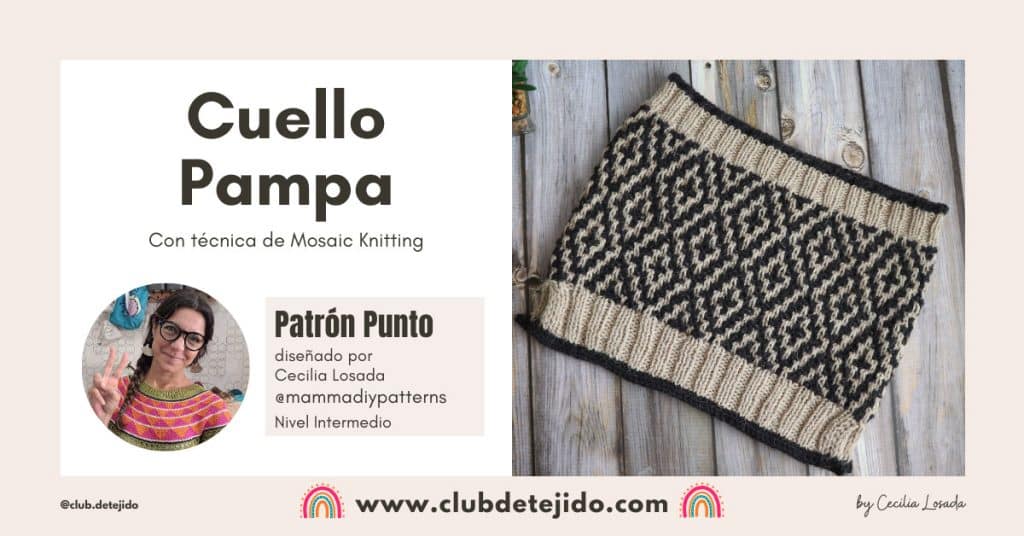 cuello pampa mosaic knitting