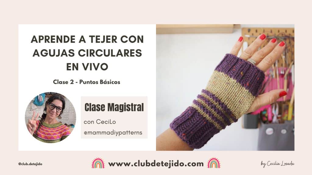 puntos básicos agujas circulares