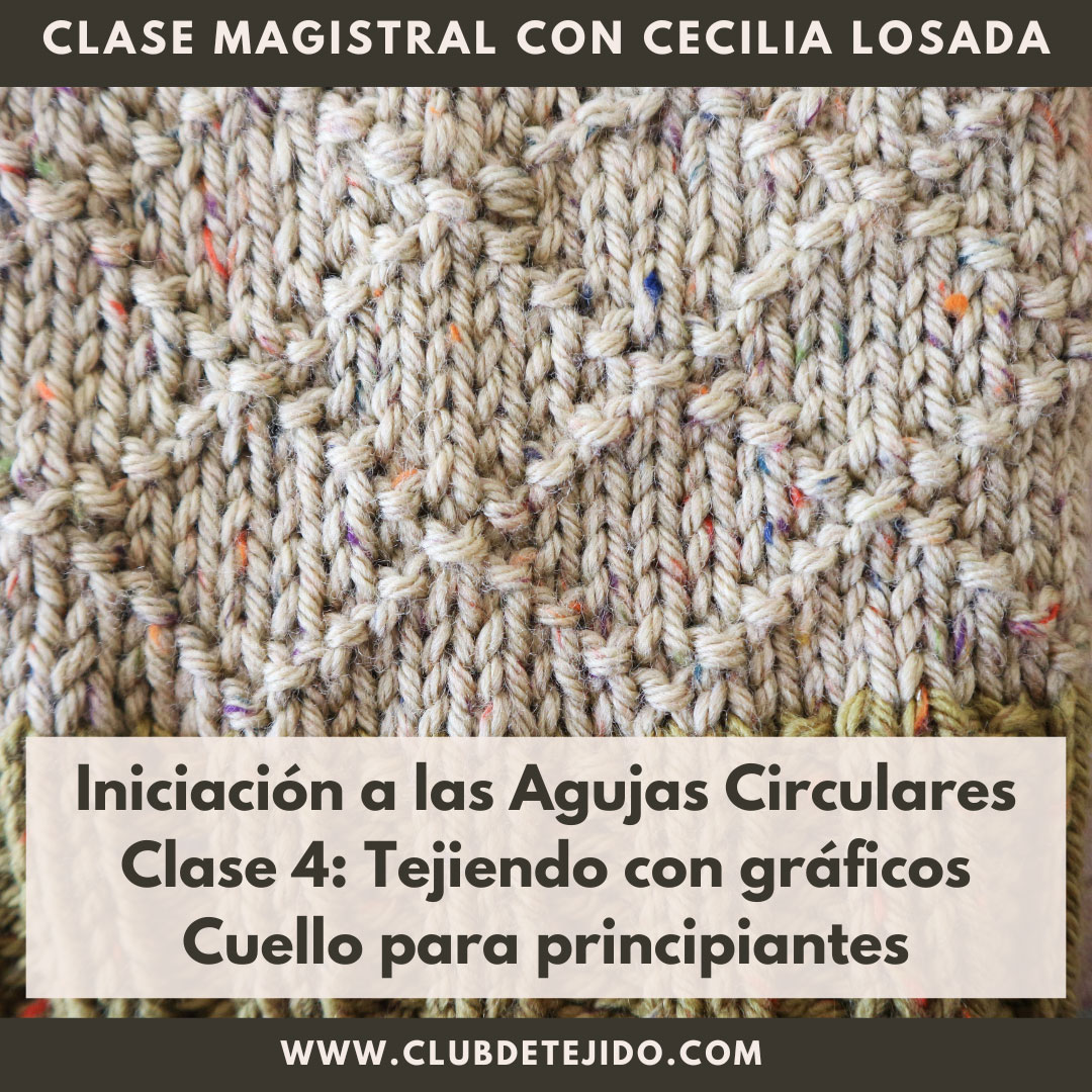 tejer con gráficos agujas circulares