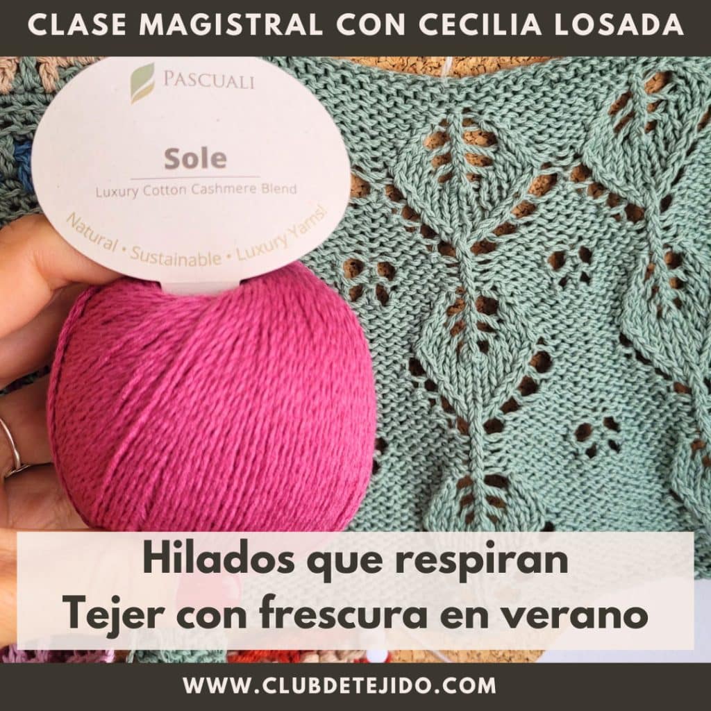 hilados naturales tejer verano