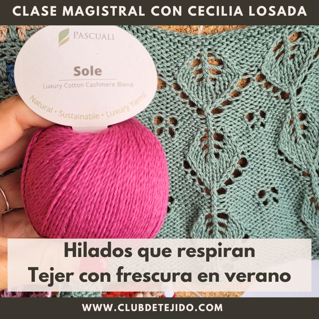 hilados naturales tejer verano