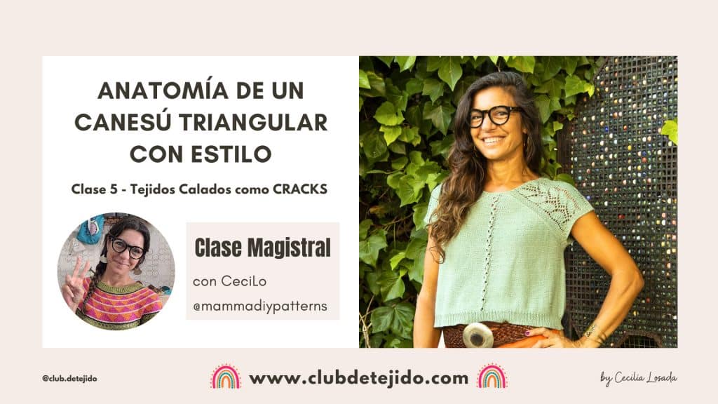 tejer canesu triangular agujas circulares