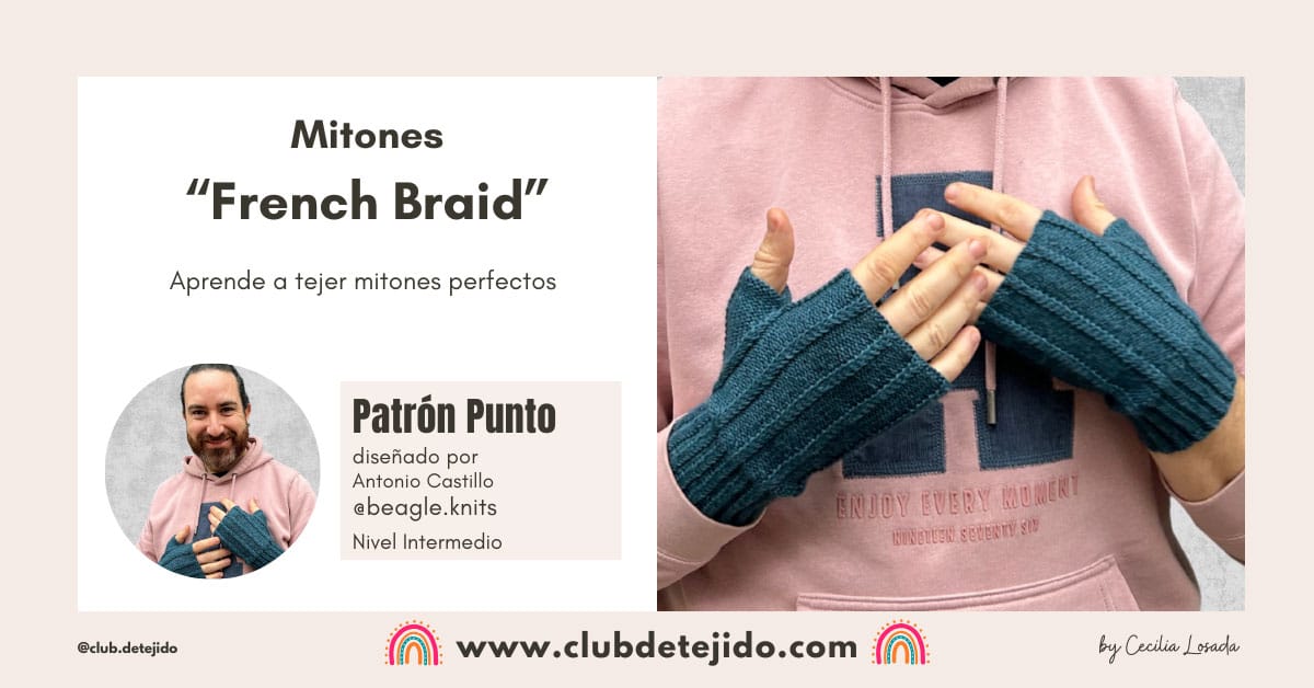 tejer mitones trenzas