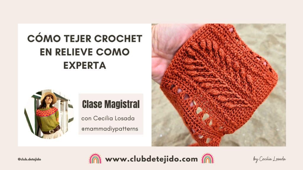 crochet relieve ganchillo tejer