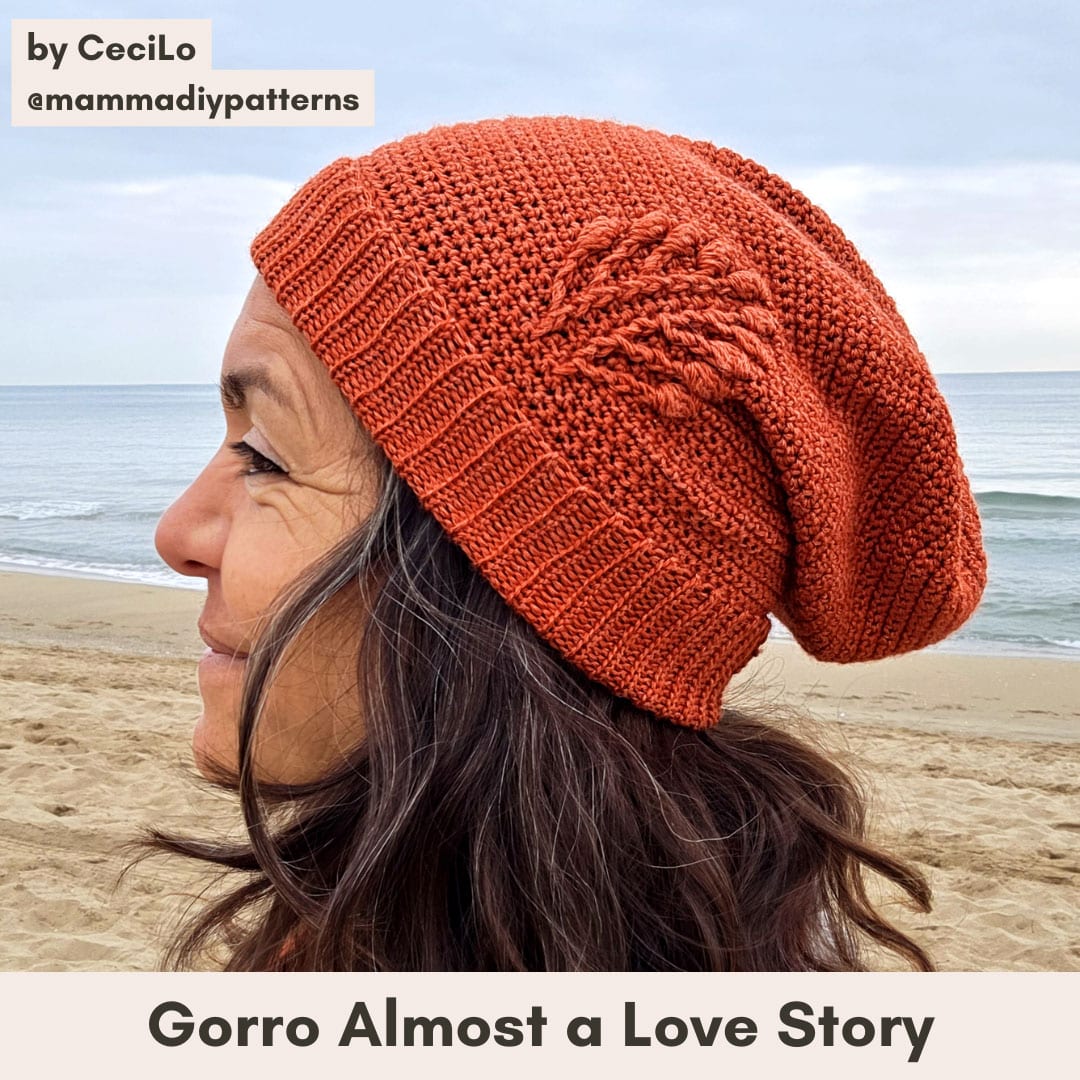 gorro crochet ganchillo textura relieve