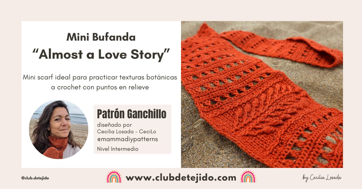 mini scarf bufanda crochet ganchillo
