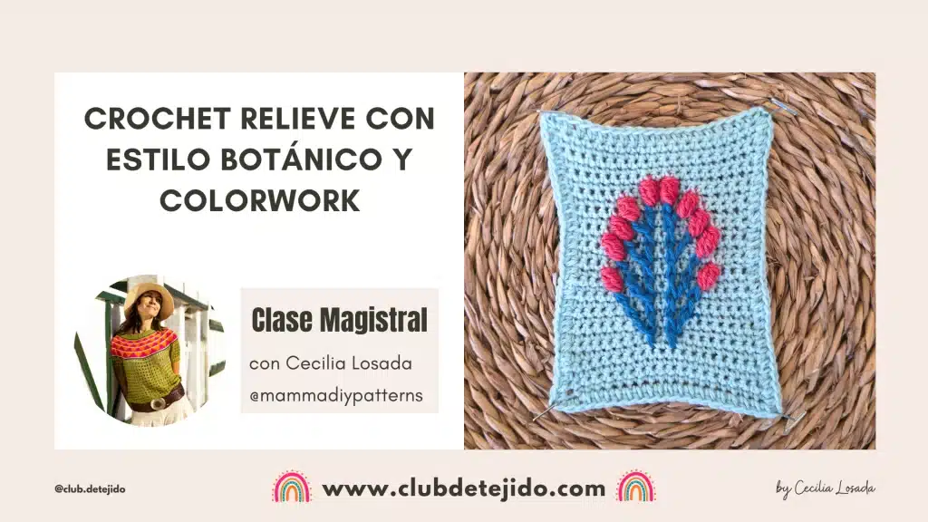 crochet relieve ganchillo texturas