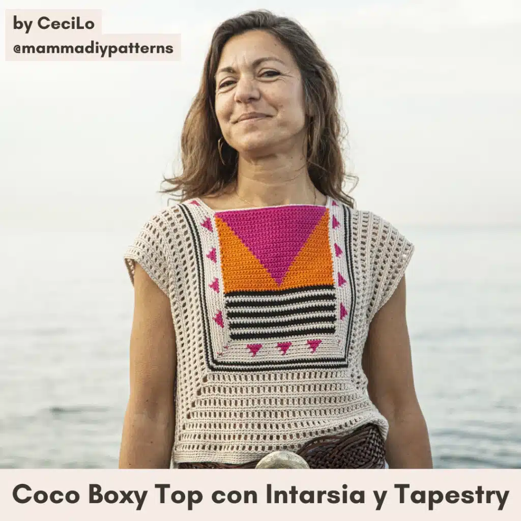 top ganchillo crochet tapestry