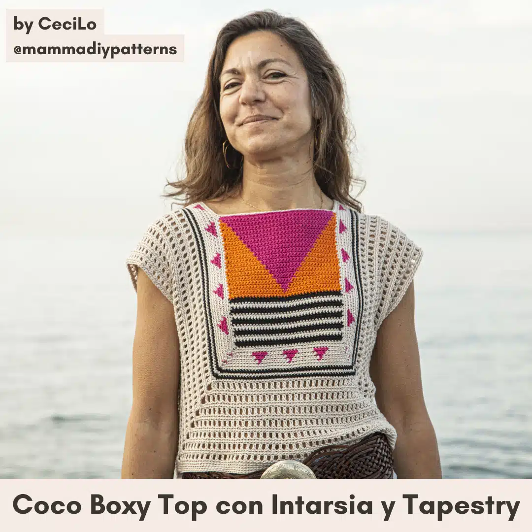 top ganchillo crochet tapestry