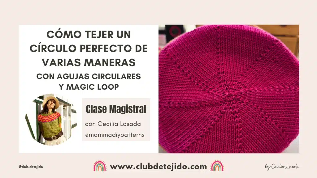 comenzar un circulo a dos agujas