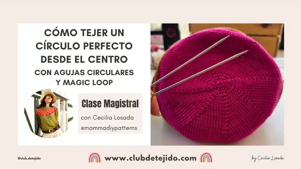 tejer en circular desde el centro