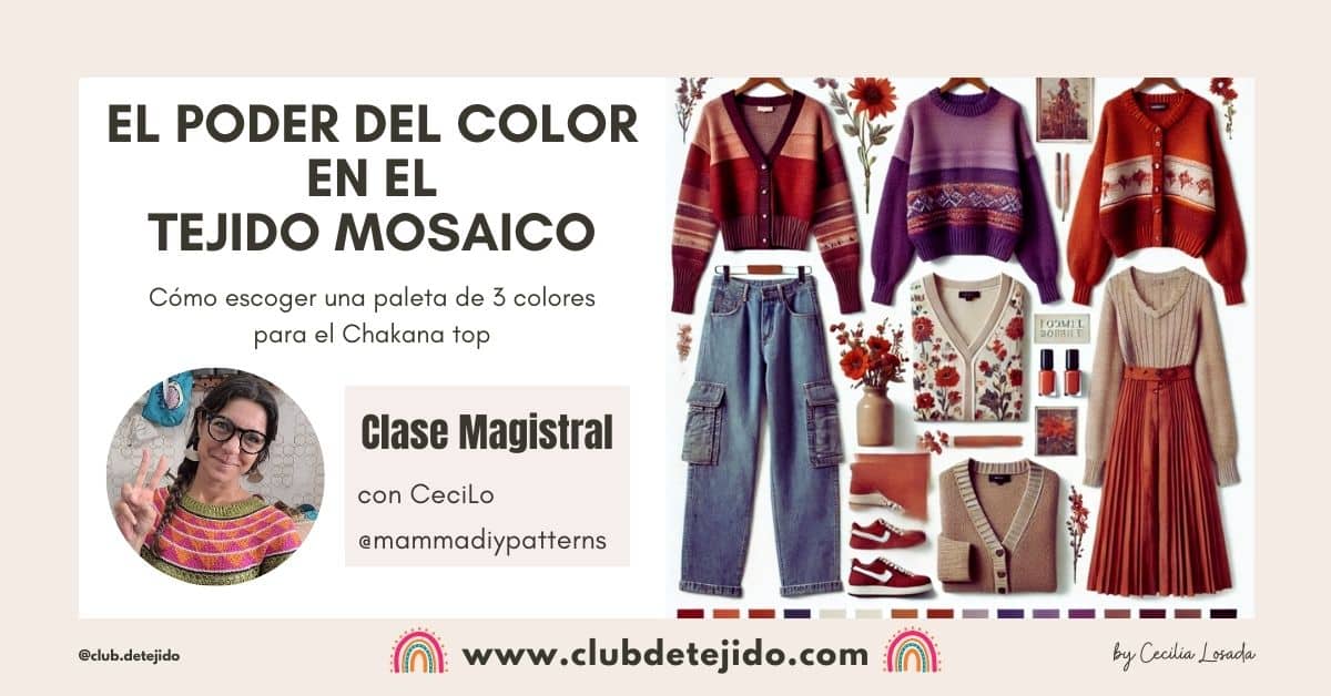 clase el poder del color en el tejido mosaico por cecilia losada club de tejido mammadiypatterns