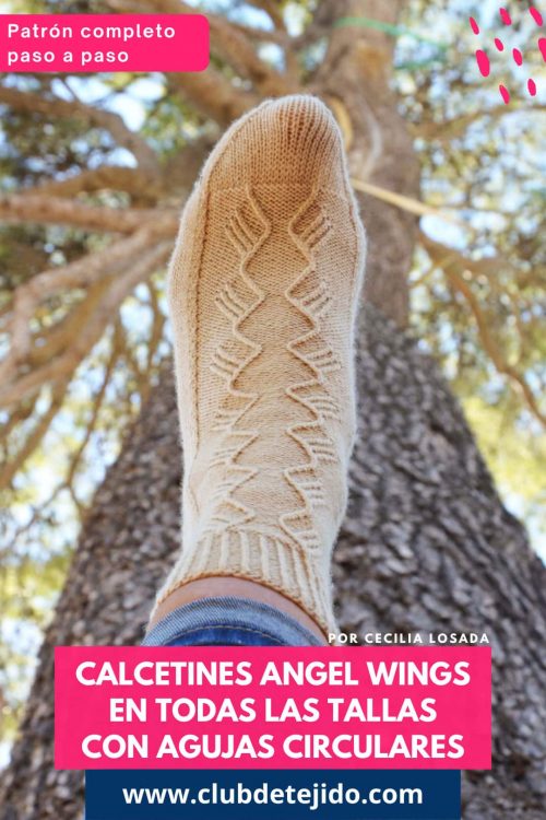 calcetines angel wings heel flap