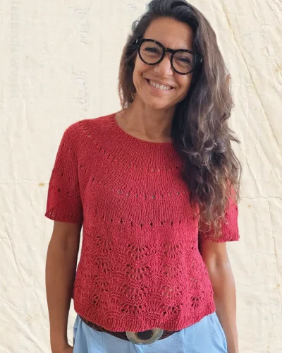Patrón de punto descargable Lovely Top