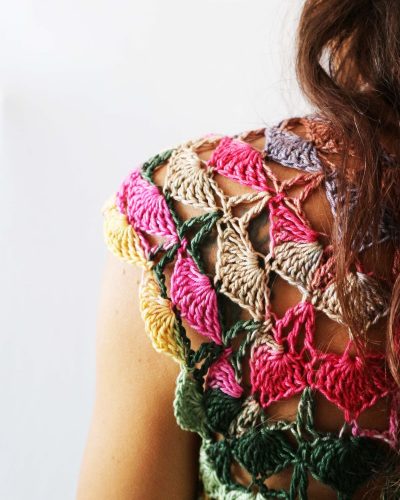 top a crochet beija flor por Cecilia Losada