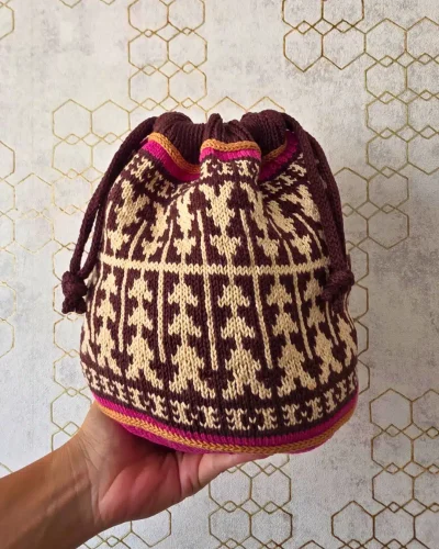 bolso de proyecto rutas ancestrales por cecilia losada patron punto 10