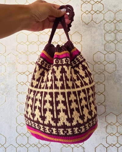 bolso de proyecto rutas ancestrales por cecilia losada patron punto 11