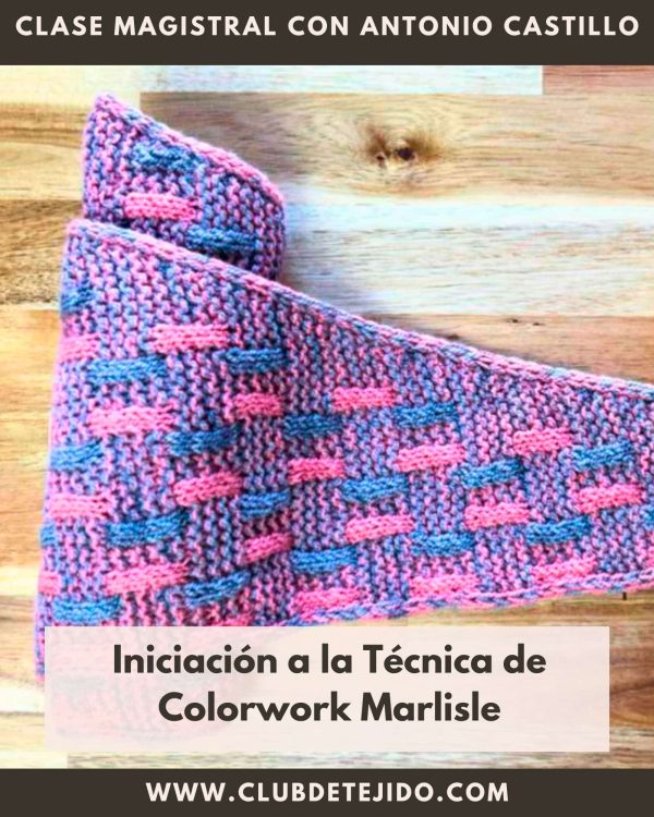 tejer marliste dos agujas colorwork