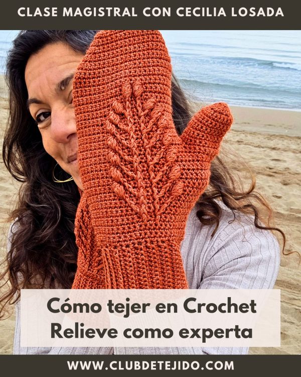 tejer crochet relieve ganchillo