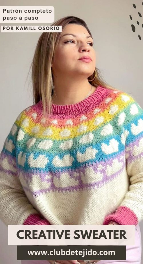sweater creative canesu circular colorwork