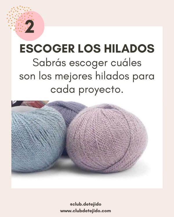 como escoger hilados para tejer