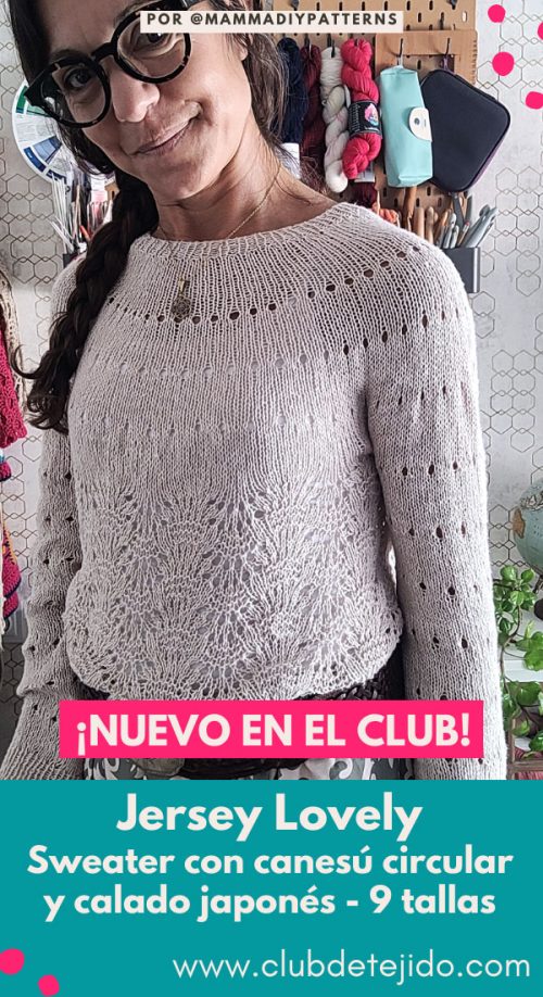 sweater mujer agujas circulares patron