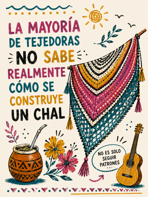 masterclass construccion de chales en crochet y punto por cecilia losada mammadiypatterns