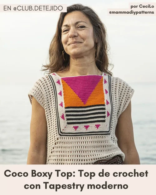 top crochet ganchillo tapestry