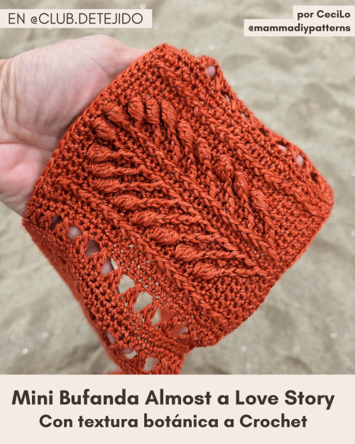 mini scarf bufanda crochet ganchillo